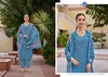 Zara By Belliza Roman Silk Embroidery Dress Material Exporters In India
